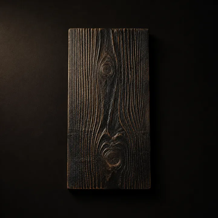 Charred & brushed